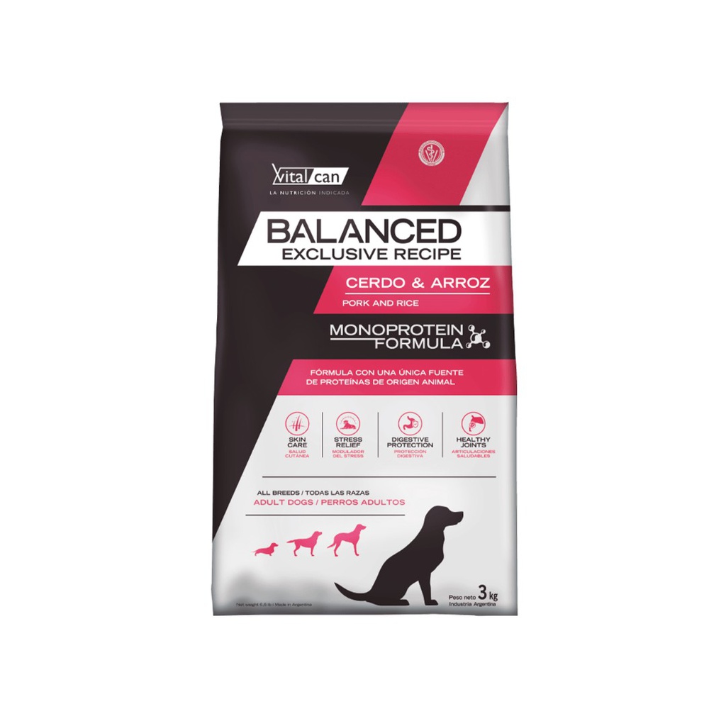 Vital Balanced Cerdo Arroz 15 kg