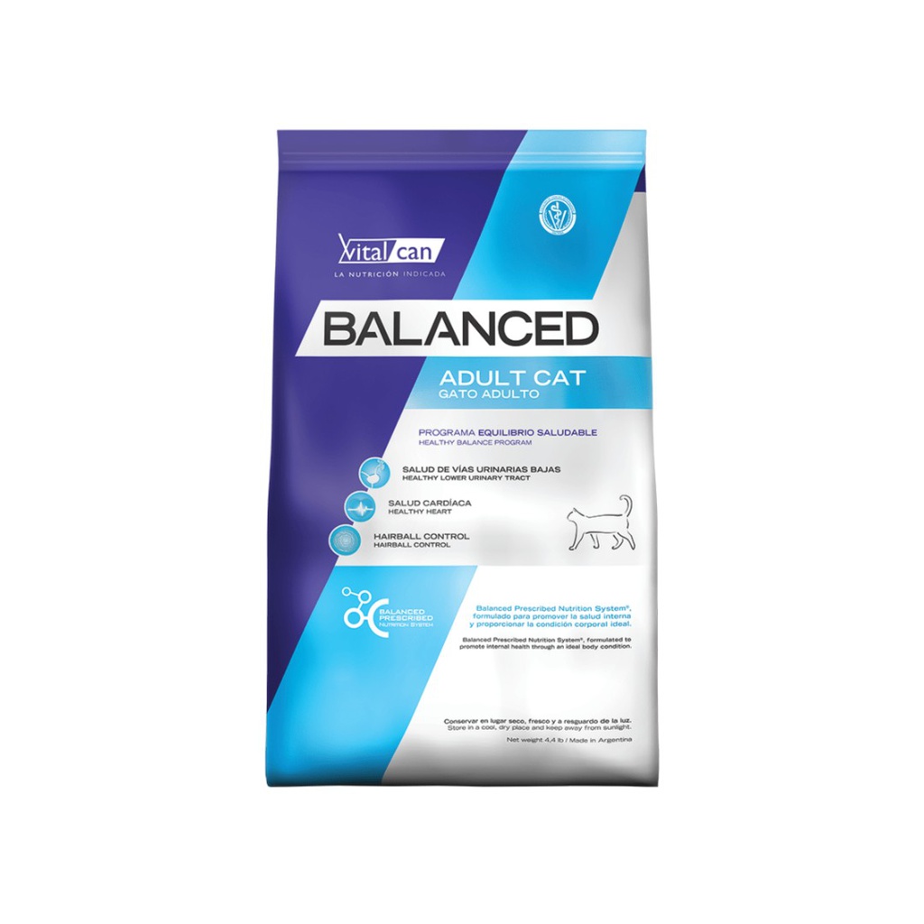 Vital Balanced Cat Adulto x 7,5 kg.