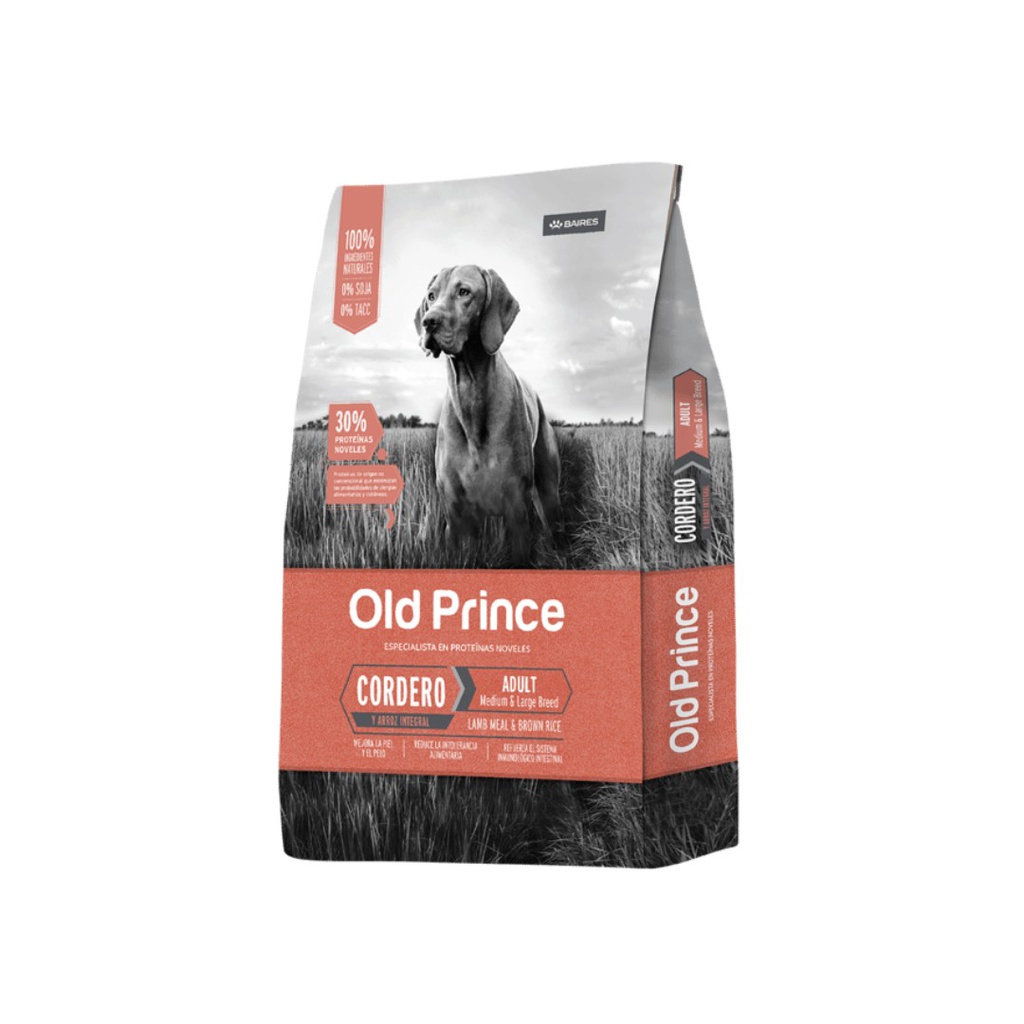 Old Prince Dog Cordero Adult  Med y Large 15kg