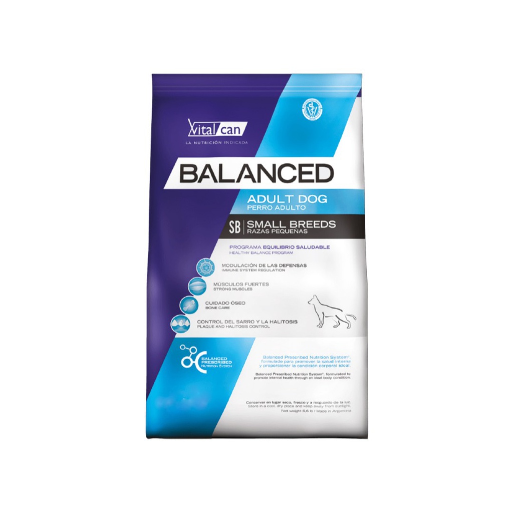 Vital Balanced Dog Adult Small x 7,5 kg.