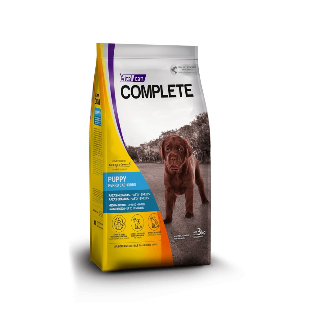 Vital Complete Dog Junior Med y Gr 20 Kg.