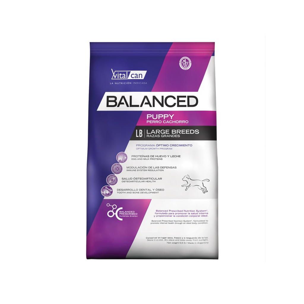 Vital Balanced Dog Puppy Large x 3 kg.