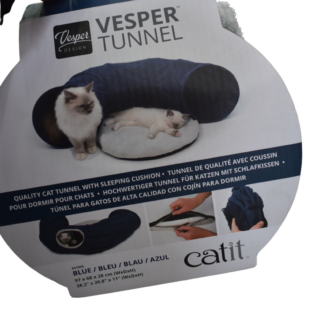 TUNEL PARA GATO C/COLCHONETA CATIT (+)