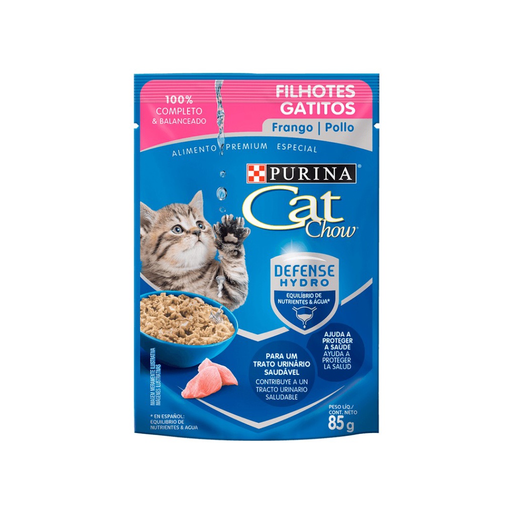 CAT CHOW Gatitos Pollo 15X85g XI