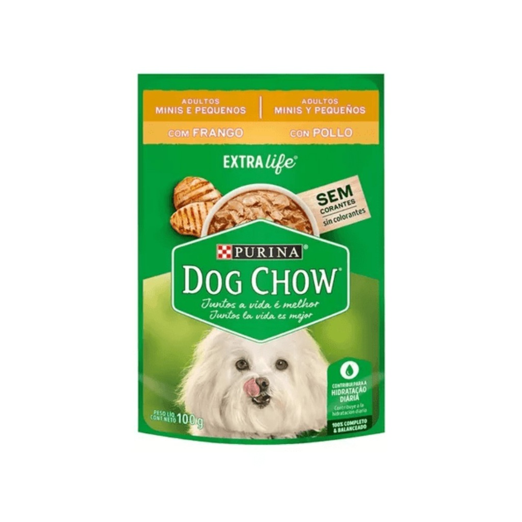 POUCH  DOG CHOW Adulto Minis y Peq C/Pollo