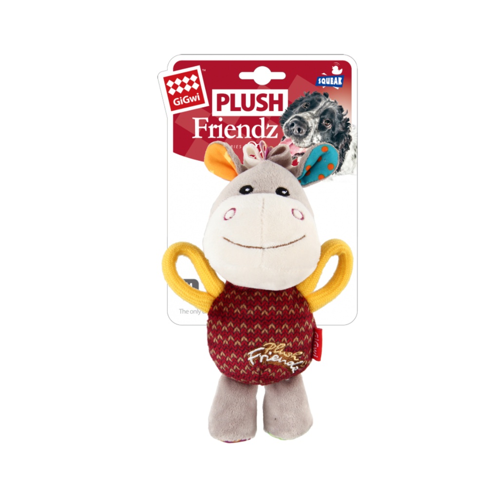 GIGWI DONKEY PLUSH FRIENDZ SQUEAKER (+)