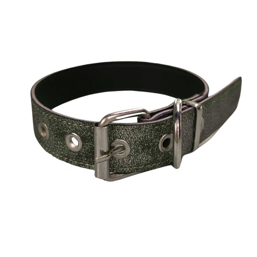 Collar cuero PERRO MED fantasia 45cm (LUR)