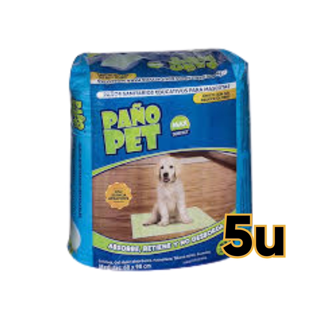 PAÑOPET MAX X 5 UNID 60X90CM (R)