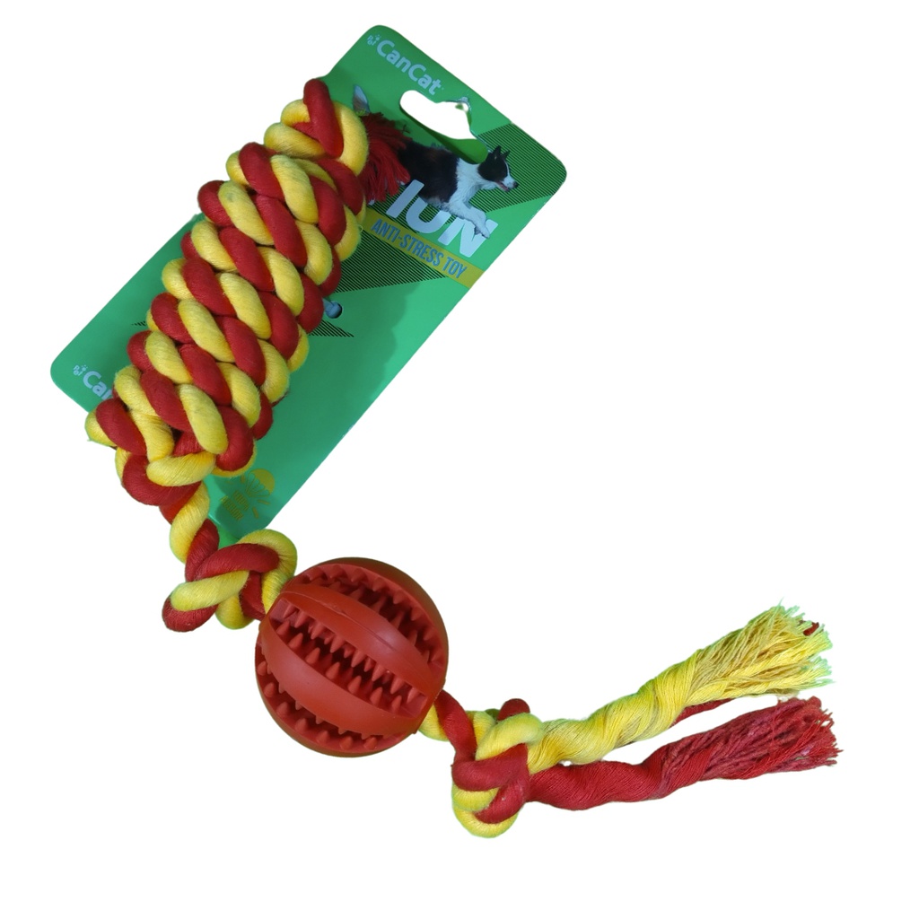 DENTAL BASEBALL WITH COTTON ROPE LARGE (R) 