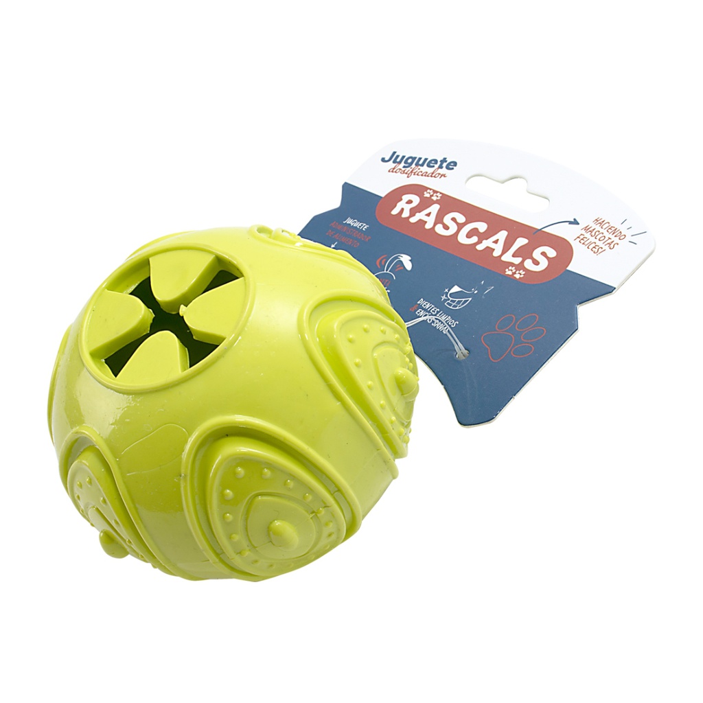 PELOTA DE GOMA DISPENSER RASCALS (+) 