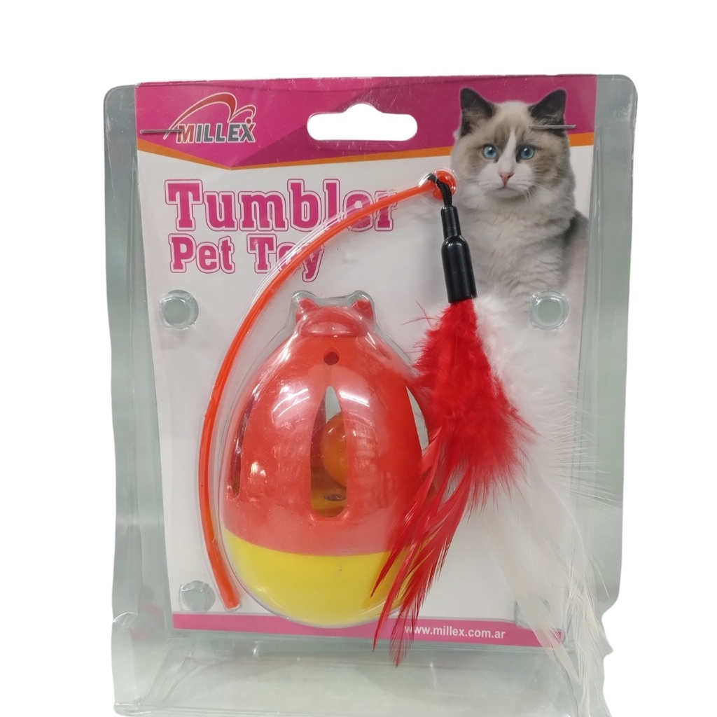 JUGUETE GATO WOOBLY C/PLUMAS 18CM (+)