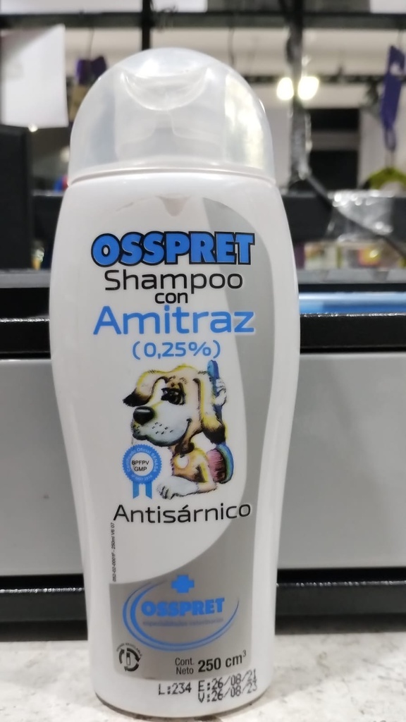 SHAMPOO SH.AMITRAZ AL 0,25% X  250 ML                               