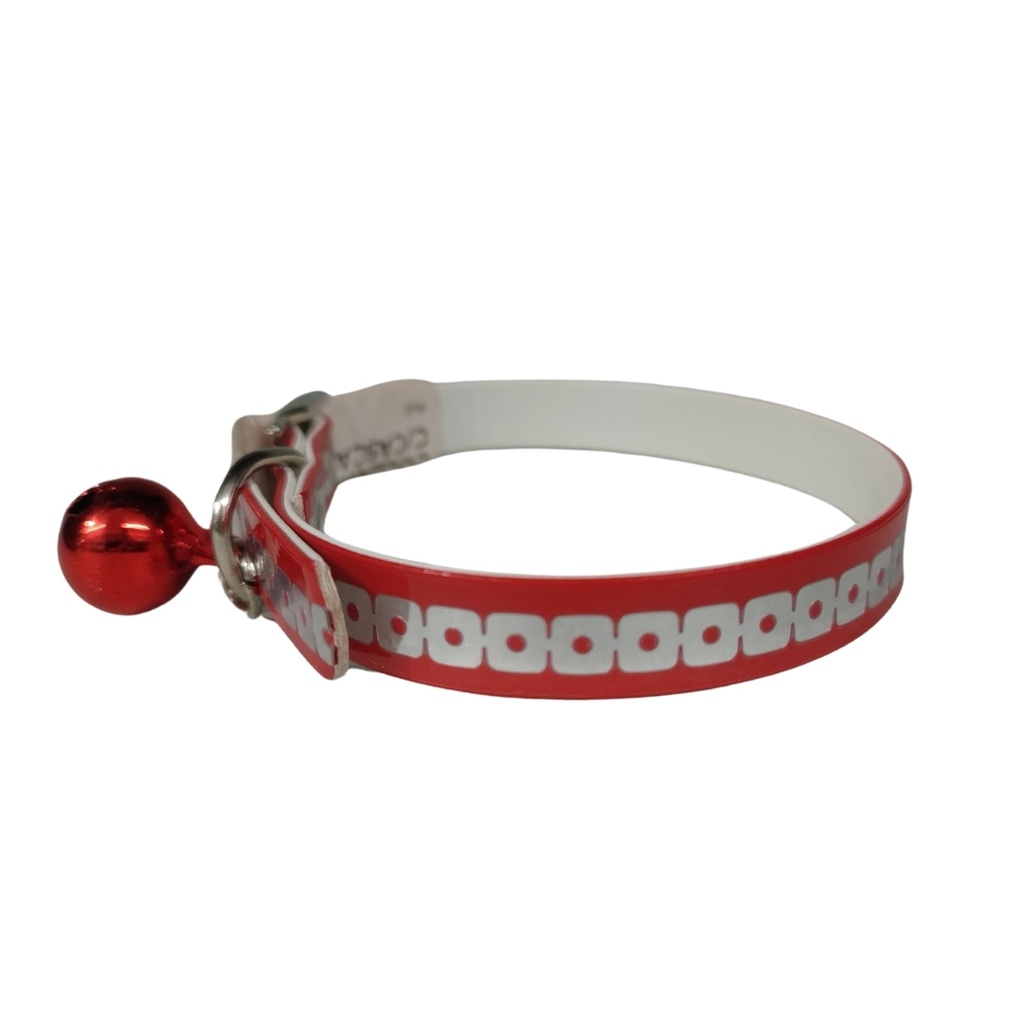 COLLAR  P/GATO CUERINA CON CASCABEL (R)