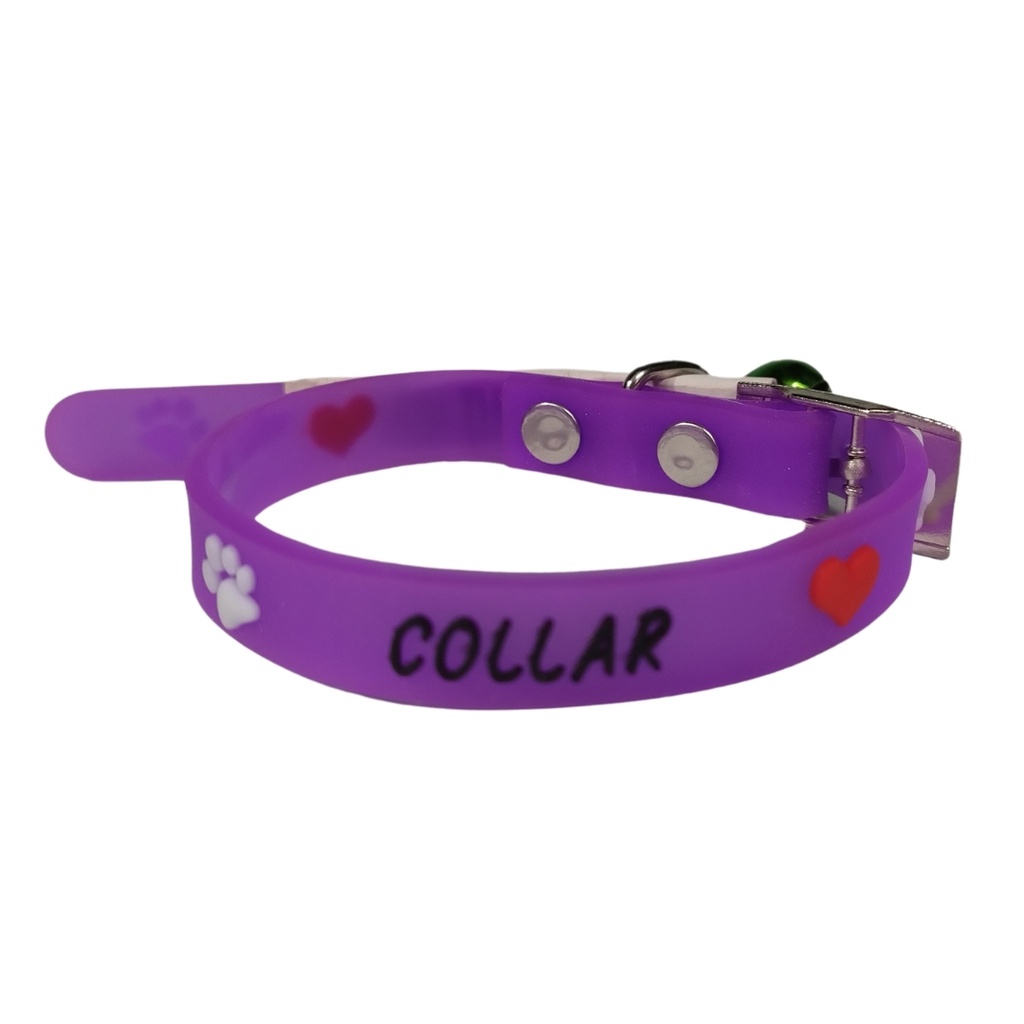 COLLAR P/GATO DE SILICONA C/CASCABEL (R)