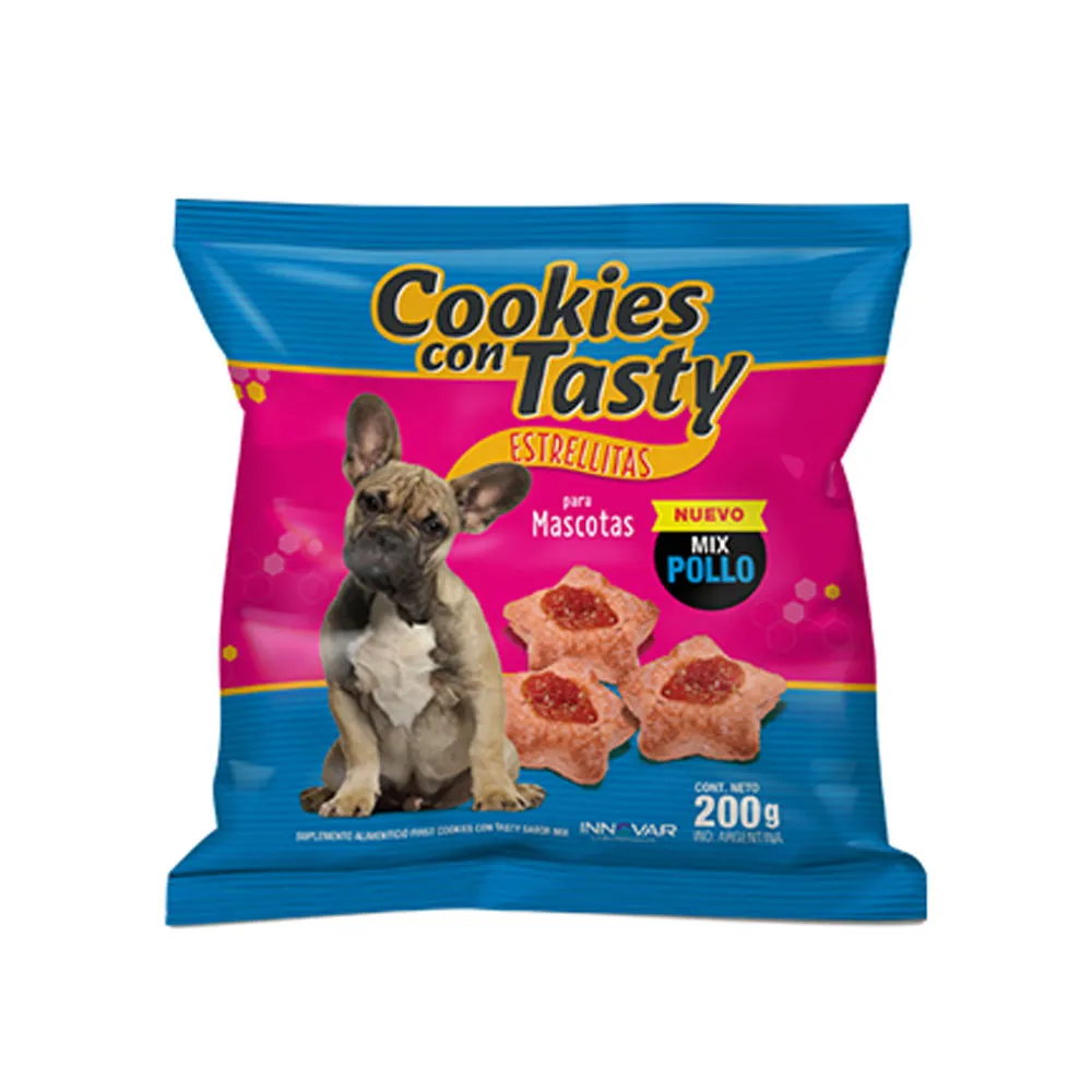 COOKIES ESTRELLITAS MIX DE POLLO X 400GRS (R)