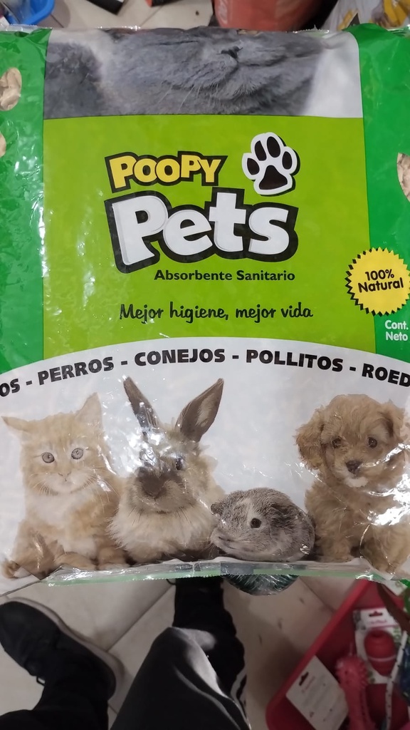 SANITARIA PELLETS DE PINO POOPY PETS