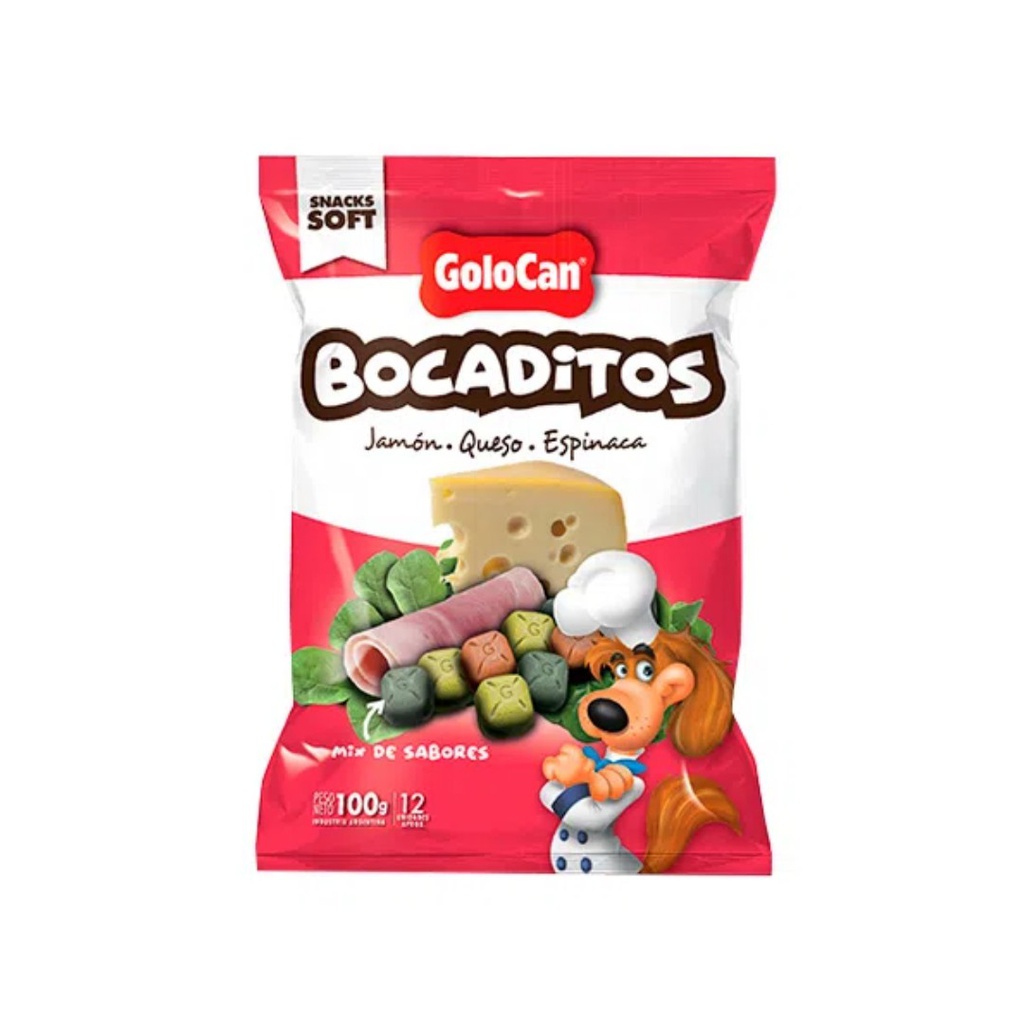 GOLOCAN BOCADITO FINO X 100 GRS J, Q Y ESPINACA  (+)