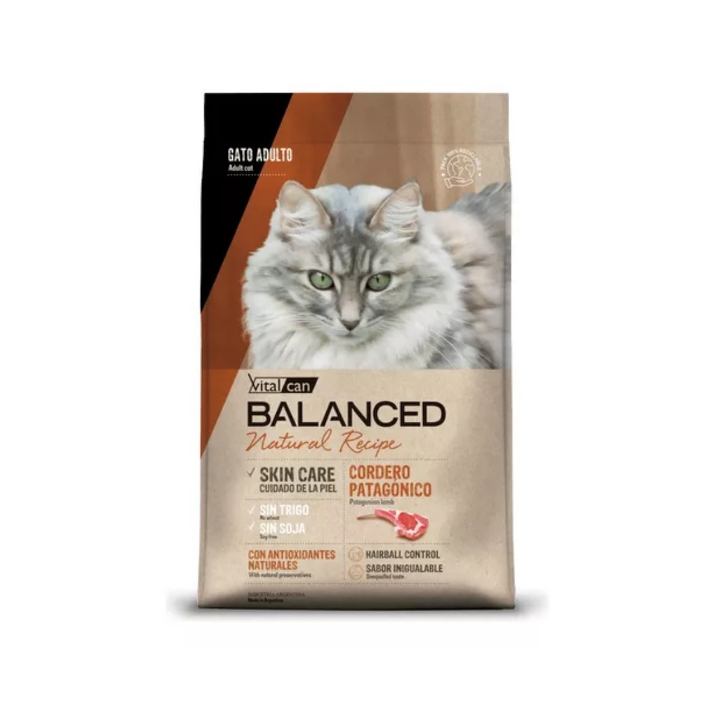 Balanced Cat Adulto Cordero 3Kg