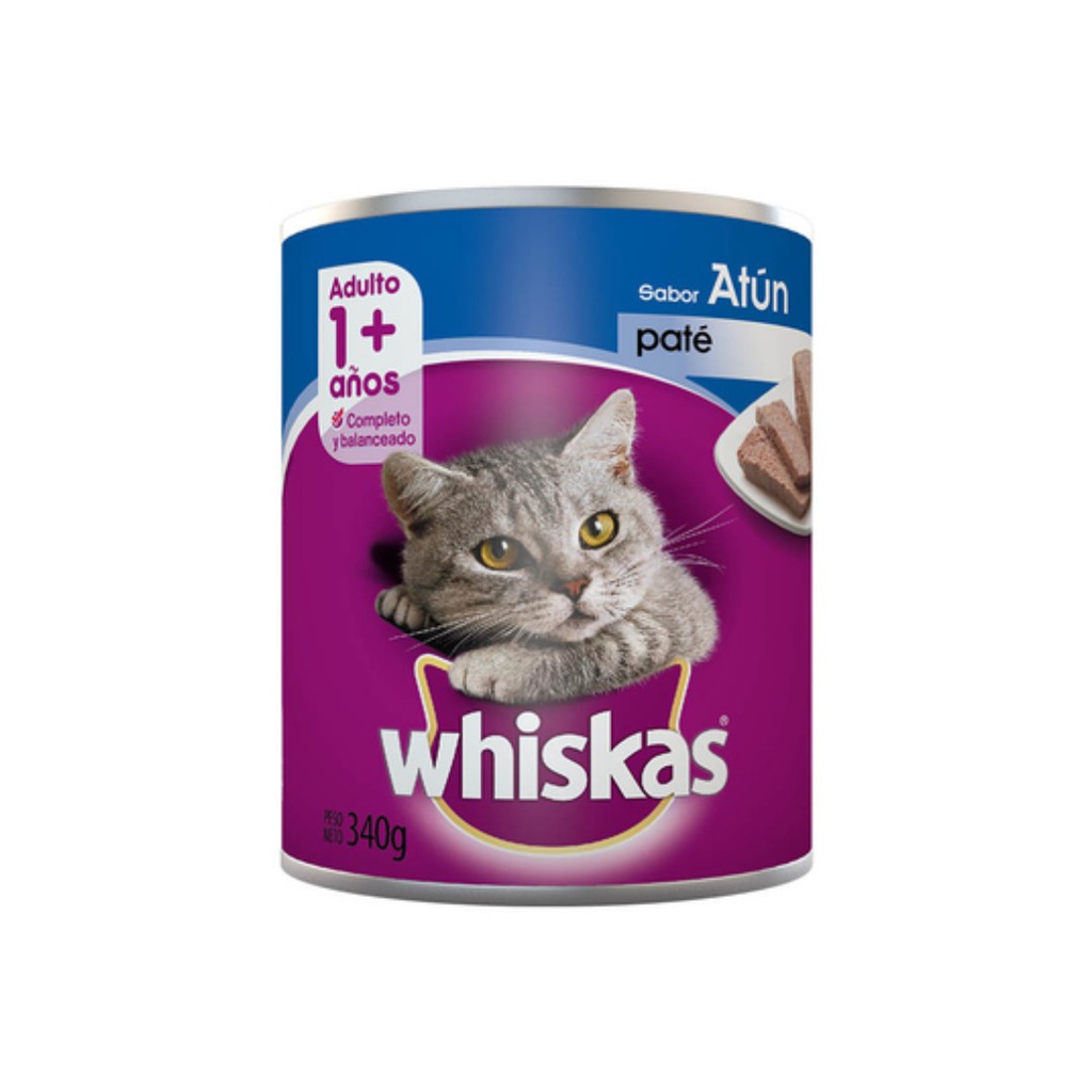 Whiskas Lata Atún Adu 340g