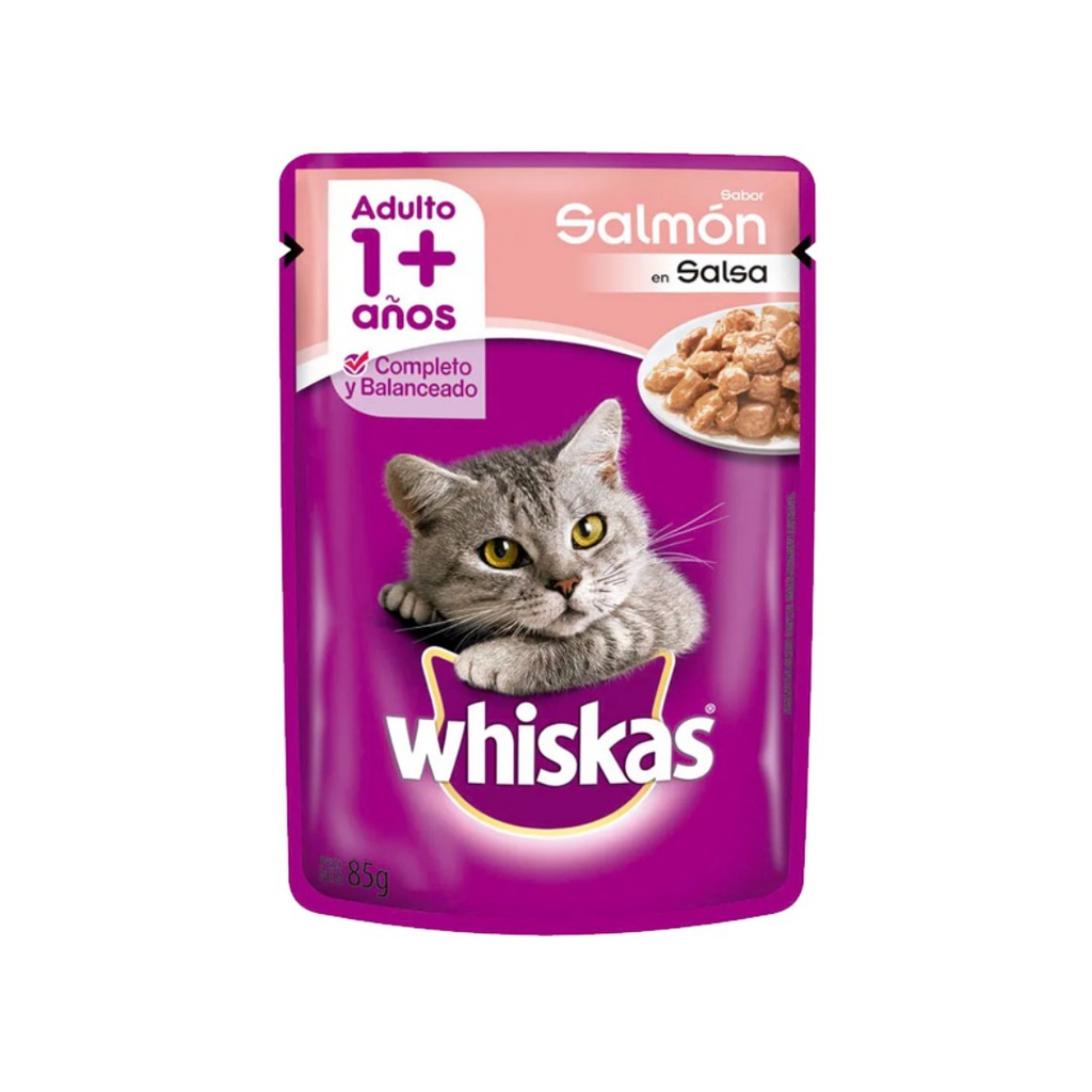 POUCH WHISKAS ADUL SALMON SALSA 2x12x85G