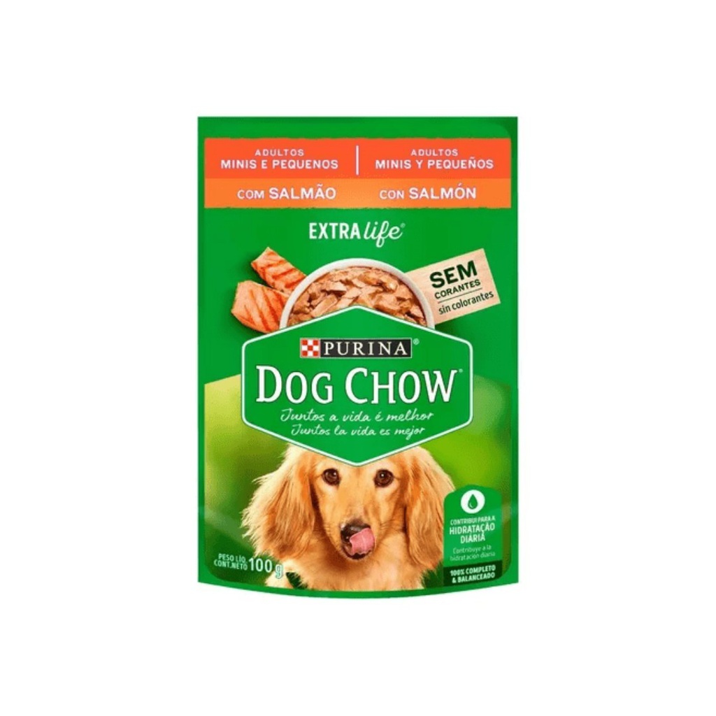 POUCH DOG CHOW Adulto Minis y Peq C/Smn