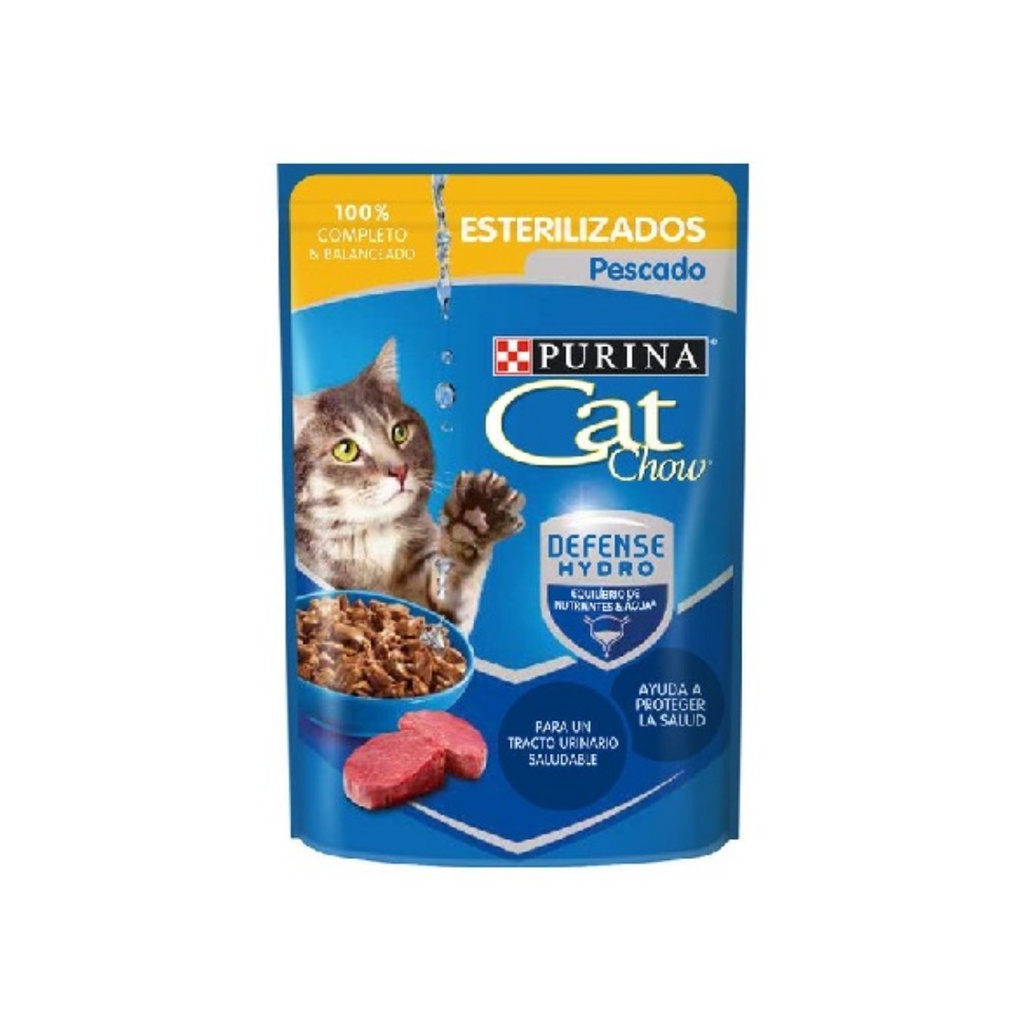 Pouch CAT CHOW Esterilizados Pescado 15X85g XI