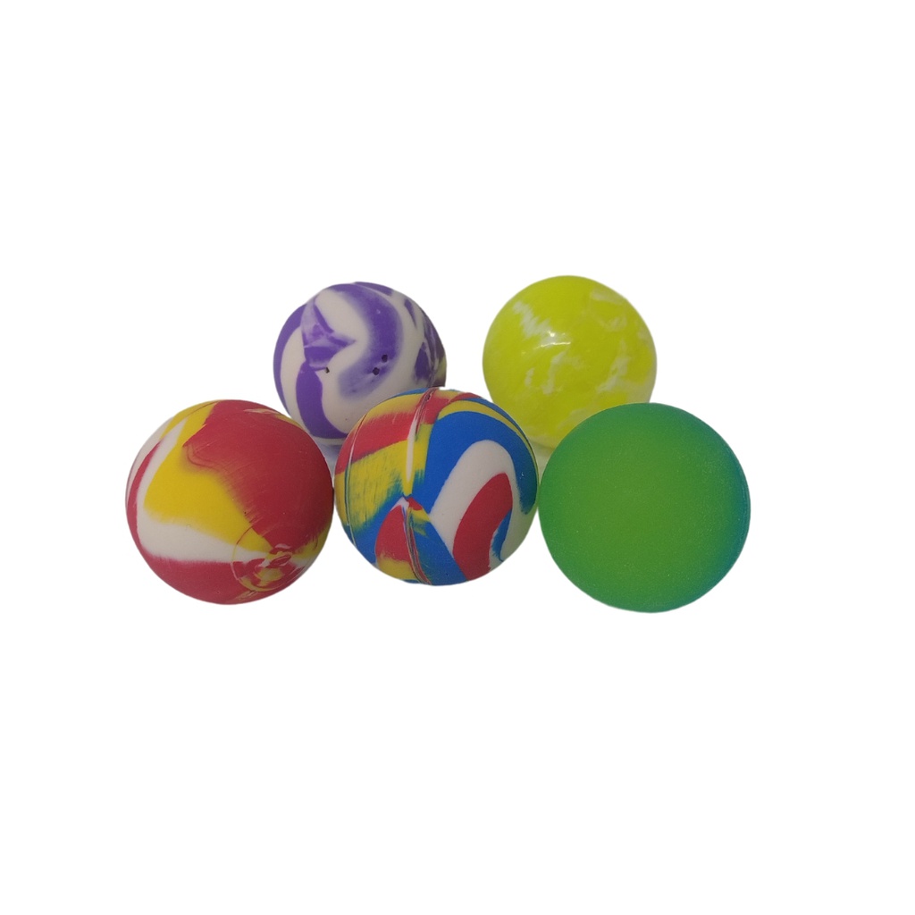 PELOTA SALTARINA 32MM X 5 UNIDADES