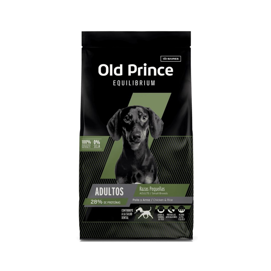 OLD PRINCE EQUILIBRIUM PERRO ADULTO MORDIDA PEQUEÑA x 15 kg