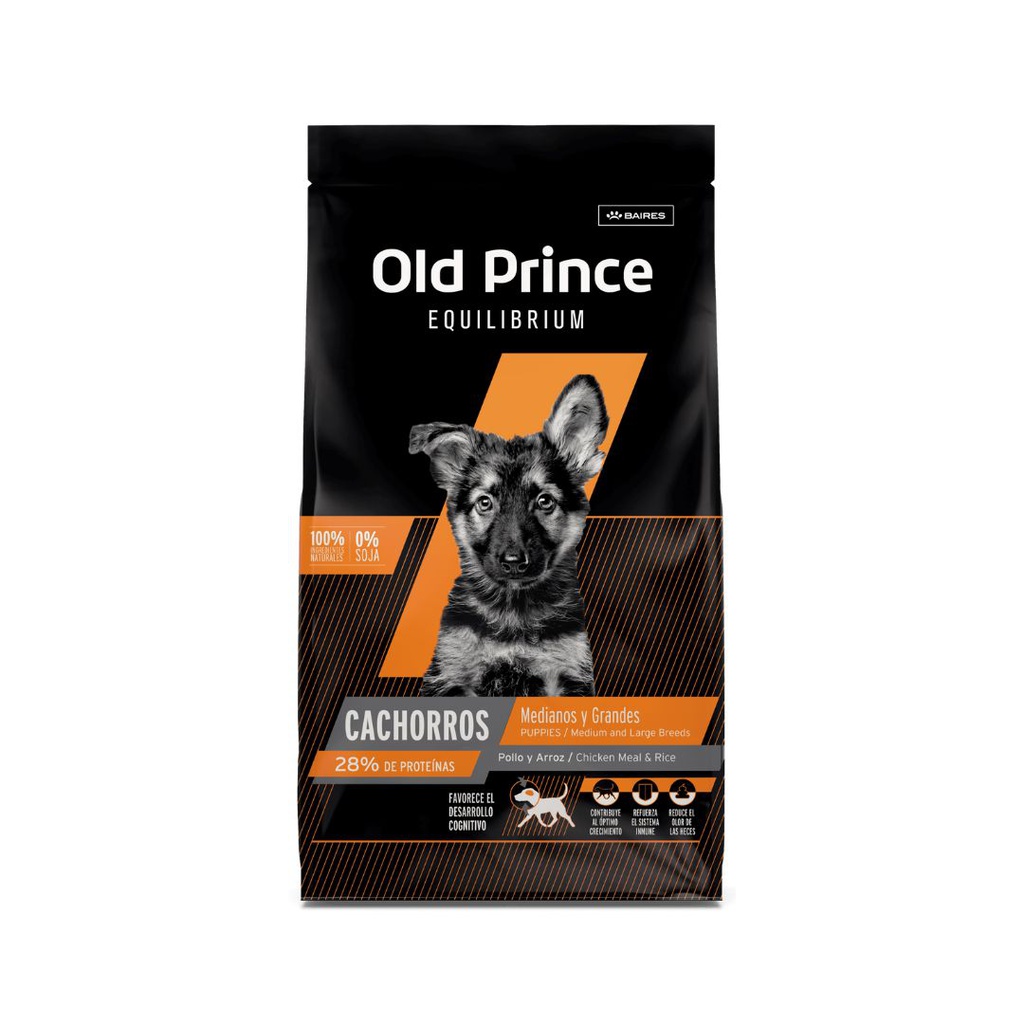 OLD PRINCE EQUILIBRIUM PERRO CACHORRO M Y G x  15 Kg