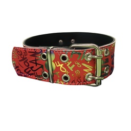 [C-005A] Collar cuero PEERO MED Bulldog Fr. Liso 50cm (LUR)