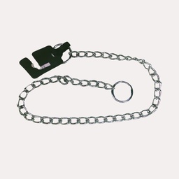 [A3560] COLLAR AHORQUE CROMADO SOLDADO 3.5MMX60CM (R)