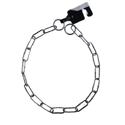 [AL3050] COLLAR AHORQUE SALVAPELO CROMADO 3MMX50CM (R)