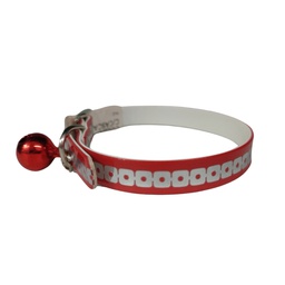 [PVC] COLLAR P/GATO CUERINA C/CASCABEL (R)