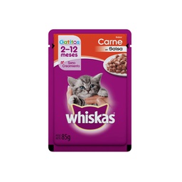 [CWPGC12] POUCH WHISKAS GATITO CARNE SALSA 2x12x85G