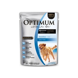 [OSPAMG001] POUCH OPTIMUM ADULTO RAZAS MEDIANAS/GRANDES POLLO 12X100G